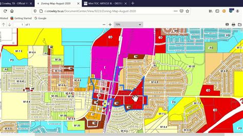city of crowley zoning map.